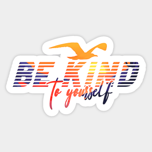 Be Kind Casual Inspirational Graphic Sticker